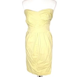 French Connection Strapless Dress Citron